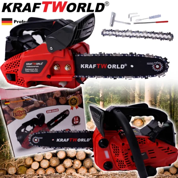 Κλαδευτικό αλυσοπρίονο βενζίνης Kraftworld 48cc | 2.8hp 25CM ΛΑΜΑ