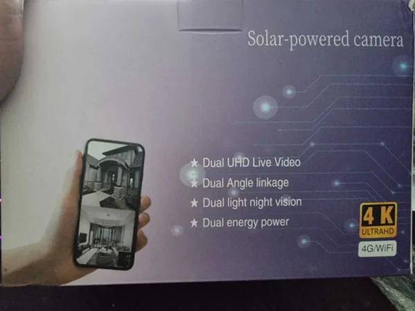 Ηλιακή/Φωτοβολταϊκή κάμερα 4G Wi-fi 4K UltraHD