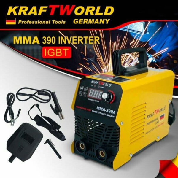 Ηλεκτροκόλληση inverter KraftWorld MMA 390A +δώρο γάντια